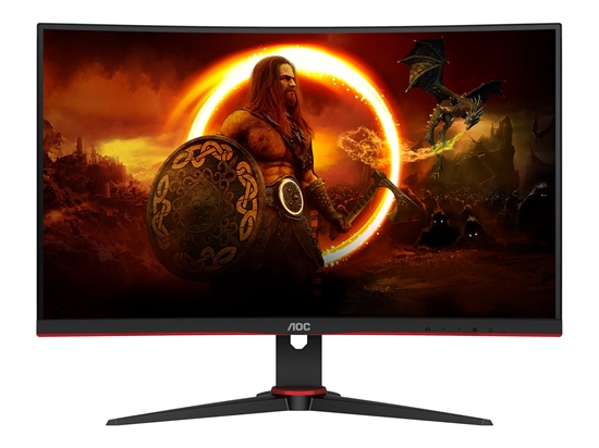 Picture of AOC | Monitor | C27G2E/BK | 27 " | VA | 16:9 | 165 Hz | 4 ms | 1920 x 1080 pixels | HDMI ports quantity 2 | Black