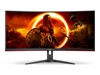 Picture of AOC G2 CU34G2XE/BK computer monitor 86.4 cm (34") 3440 x 1440 pixels Black, Red