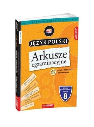 Picture of Arkusze egzaminacyjne z j. polskiego dla 8-klasis EDUKAMP