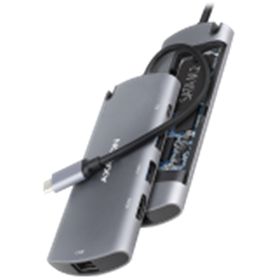 Picture of Axagon USB-C Combo 6in1 hub HMC-6M2