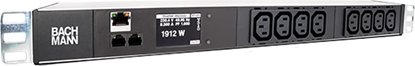 Attēls no Bachmann 19 inch 1U BN2000 8xC13, TCP/IP power 2.0m CEE7/7