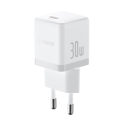 Attēls no Baseus Palm 30W USB-C Wall Charger - White