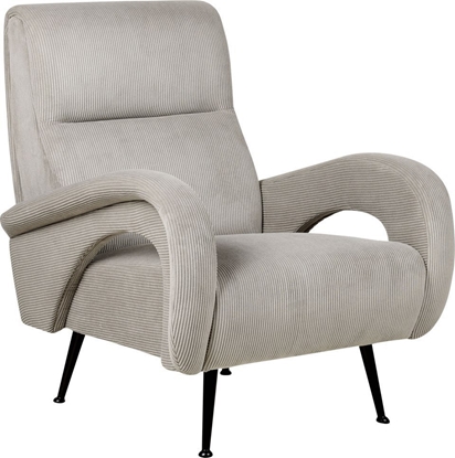 Attēls no Beliani Fotel sztruksowy szary SVALOV