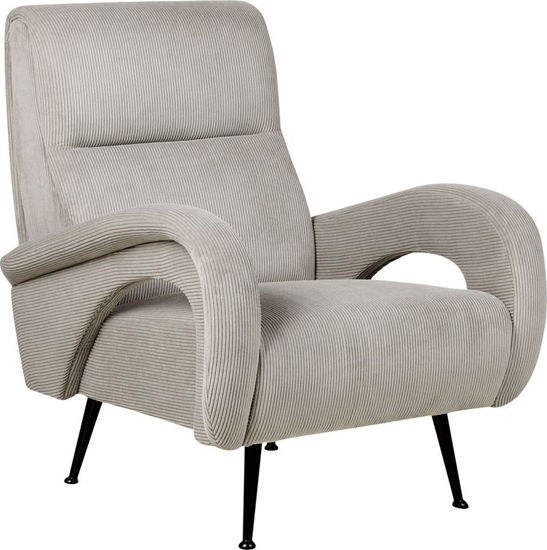 Picture of Beliani Fotel sztruksowy szary SVALOV