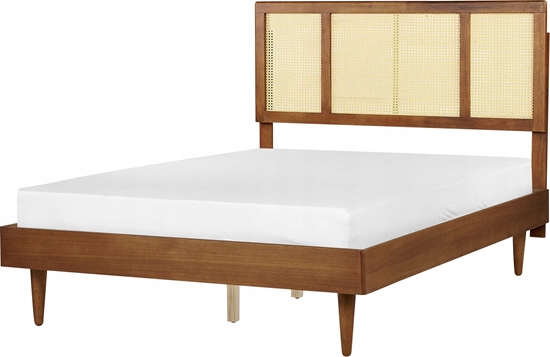 Picture of Beliani óko drewniane 140 x 200 cm ciemne AURAY