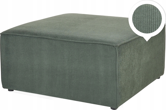Picture of Beliani Otomana sztruksowa ciemnozielona LEMVIG