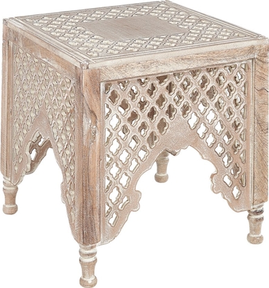 Attēls no Beliani Stolik pomocniczy drewno mango jasne KADMA