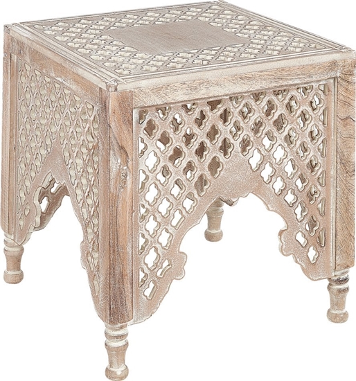 Picture of Beliani Stolik pomocniczy drewno mango jasne KADMA