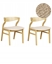 Изображение Beliani Zestaw 2 krzese do jadalni MAROA Drewno Jasnobeowy