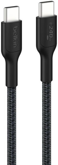 Picture of Belkin USB-C/USB-c Kabel 240W 2m geflochten, schwarz CAB025hq2MBK