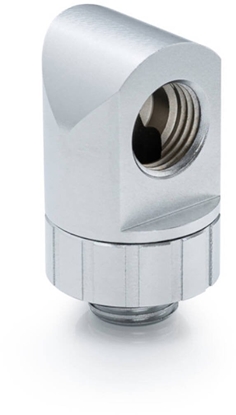 Изображение BitsPower Artemis 90 Grad Fitting - obrotowy, srebrny piaskowany
