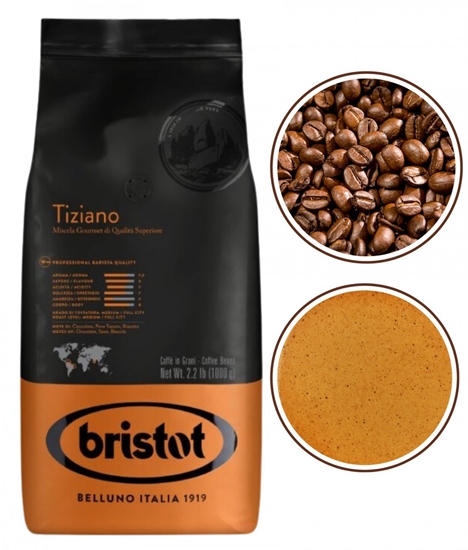 Picture of Bristot Tiziano Kawa ziarnista czarna do ekspresu 1kg