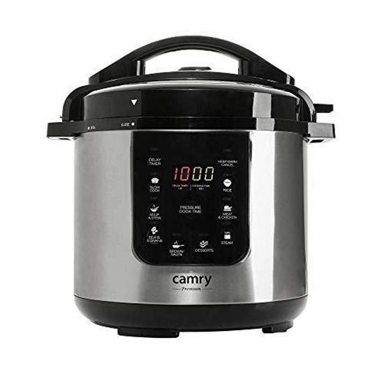 Picture of Camry | Pressure cooker | CR 6409 | 1500 W | Alluminium pot | 6 L | Number of programs 8 | Stainless steel/Black