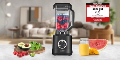 Attēls no Blender kielichowy Caso Power Mikser | B 2000 | Tabletop | 2000 W | Jar material Tritan | Jar capacity 2 L | Ice crushing | Czarny