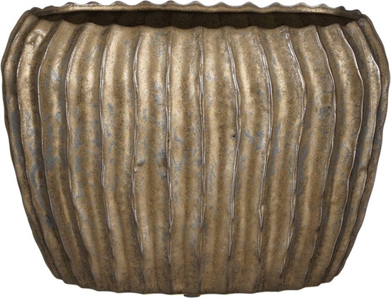 Picture of CERAMIC POT NOMA D28 H19CM BRONZE