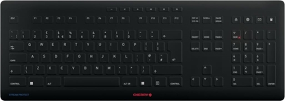 Attēls no Cherry JK-8552GB-2 tastatūra Universāls RF Bezvadu QWERTY Britu angļu valoda Melns