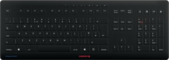 Picture of Cherry JK-8552GB-2 tastatūra Universāls RF Bezvadu QWERTY Britu angļu valoda Melns