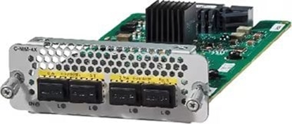 Изображение Cisco Network Interface Module - modu rozszerze - 1000Base-X x 4 - do P/N: C8300-1N1S-6T, C8300-1N1S-6T-V, C8300-2N2S-4T2X, C8300-2N2S-6T, C8300-2N2S-6T-V