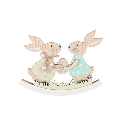 Picture of Dekors Lieldienu Verso divi zaķi 18.5cm