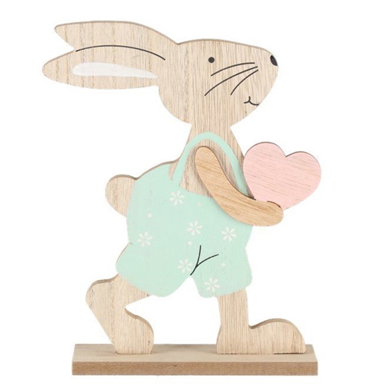 Изображение Dekors Lieldienu Verso Zaķis ar sirsniņu 22cm