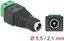 Picture of Delock Adapter DC 5.5 x 2.1 mm female > Terminal Block 2 pin