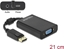 Attēls no Delock Adapter DisplayPort 1.1 male > VGA female + Audio + Power black