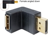 Picture of Delock Adapter DisplayPort male > DisplayPort female angled down