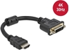 Изображение Delock Adapter HDMI male to DVI 24+5 female 4K 30 Hz 20 cm