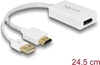 Изображение Delock Adapter HDMI-A male > DisplayPort 1.2 female white