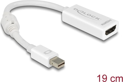 Attēls no Delock Adapter mini DisplayPort 1.1 male > HDMI female Passive white