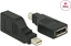 Attēls no Delock Adapter mini DisplayPort 1.2 male > DisplayPort female 4K 90° turned black
