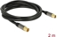 Изображение Delock Antenna Cable IEC Plug > IEC Jack RG-6/U 2 m black