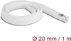 Изображение Delock Braided Sleeve with zip fastener heat-resistant 1 m x 20 mm white