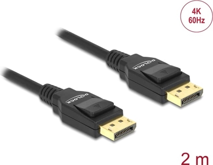 Attēls no Delock Cable DisplayPort 1.2 male > DisplayPort male 4K 2 m