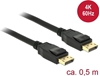 Picture of Delock Cable DisplayPort 1.2 male > DisplayPort male 4K 60 Hz 0.5 m