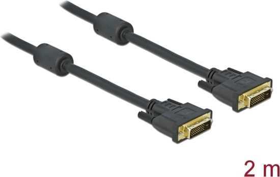 Picture of Delock Cable DVI 24+1 male > DVI 24+1 male 2 m black