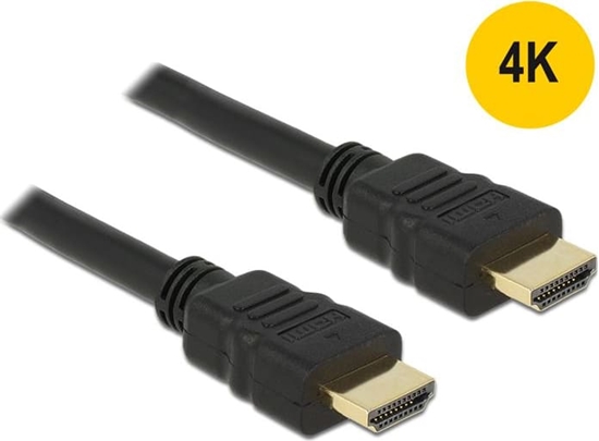 Picture of Delock Cable High Speed HDMI with Ethernet – HDMI A male > HDMI A male 4K 0.5 m