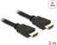 Attēls no Delock Cable High Speed HDMI with Ethernet – HDMI A male > HDMI A male 4K 3 m