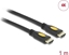 Attēls no Delock Cable High Speed HDMI with Ethernet - HDMI-A male > HDMI-A male 4K 1.0 m