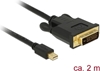 Изображение Delock Cable mini DisplayPort 1.1 male > DVI 24+1 male 2 m