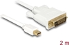 Picture of Delock Cable mini DisplayPort male to DVI 24+1 male 2 m