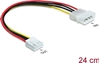 Picture of Delock Cable Power 4 pin male > 4 pin floppy female 24 cm