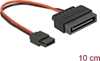 Picture of Delock Cable Power SATA 15 pin plug > Power Slim SATA 6 pin receptacle 10 cm
