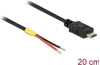 Picture of Delock Cable USB 2.0 Micro-B male > 2 x open wires power 20 cm Raspberry Pi