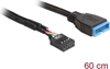 Picture of Delock Cable USB 2.0 pin header female > USB 3.0 pin header male 30 cm