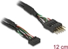 Picture of Delock Cable USB 2.0 pin header female 2.00 mm 10 pin > USB 2.0 pin header male 2.54 mm 10 pin 12 cm