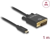 Picture of Delock Cable USB Type-C™ male > DVI 24+1 male (DP Alt Mode) 4K 30 Hz 1 m black