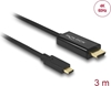 Picture of Delock Cable USB Type-C™ male > HDMI male (DP Alt Mode) 4K 60 Hz 3 m black