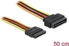 Picture of Delock Extension Cable Power SATA 15 Pin male > SATA 15 Pin female 50 cm