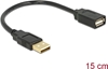 Picture of Delock Extension cable USB 2.0 A-A 15 cm male / female